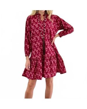 Just Darviny Megan Dress - Red