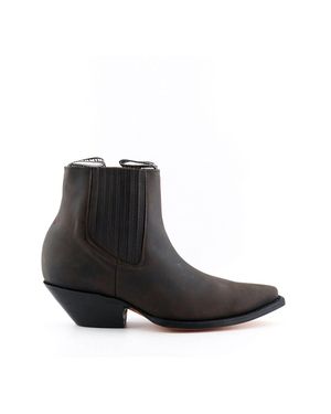 Grinders Western Chelsea Boots- Mustang - Black