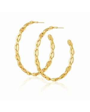 Sahara Gemma Hoops Earring - Metallic