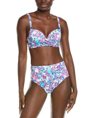 Catherine Malandrino 2Pc Twist Top Bikini Set - Blue