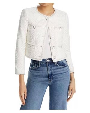 MILLY Reign Diamond Crochet Jacket - Blue