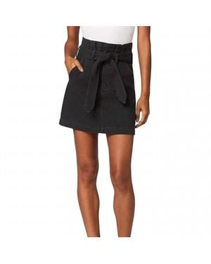 Joe's Jeans Calypso Exposed Zip Mini Skirt - Black