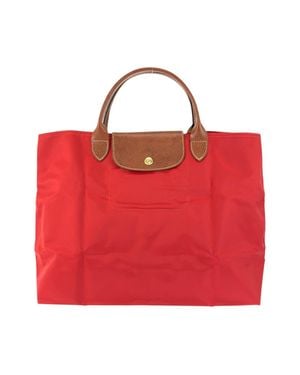 Longchamp Le Pliage Nylon Tote Bag - Red