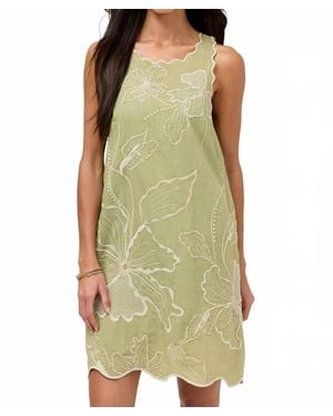 Johnny Was Rhiannon Tank Shift Dress - Green