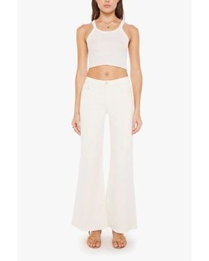 Mother The Twister Skimp Flared Jeans - White
