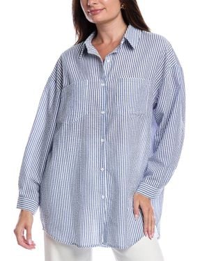 ANNA KAY Griham Emmie Blouse - Blue