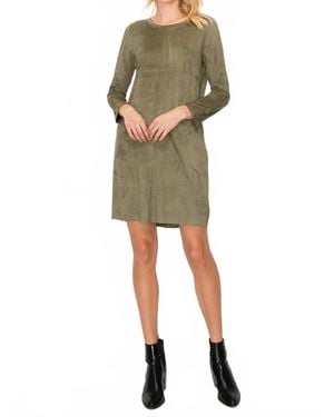 Joh Aurora Round Neck With Pocket Dress - Green