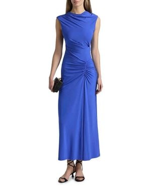 Jonathan Simkhai Acacia Draped Jersey Dress - Blue