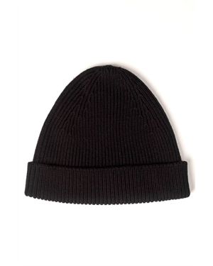 Maison Montagut Cashmere Cable Hat - Black