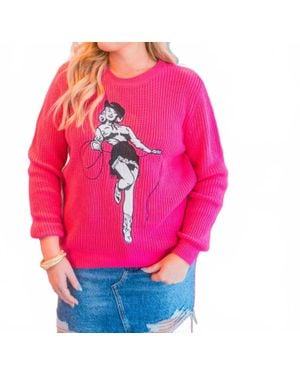 Layerz Clothing Ellie Crewneck Sweater - Pink