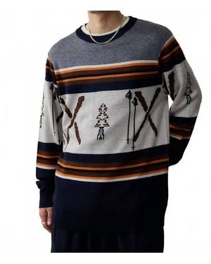 Kavu Highline Crewneck Sweater - Gray