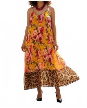 Calypso St. Barth Demi Sheer Flare Strappy Dress - Orange