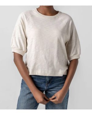 Lilla P Raglan Sweatshirt Tee - Gray