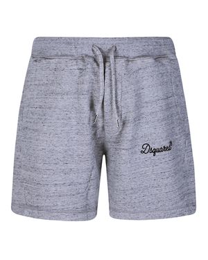 DSquared² Cotton Logo Shorts - Blue
