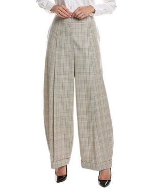 BOSS Telda1 Wool-Blend Pant - Gray