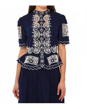 LOVE THE LABEL Elizabeth Top - Blue