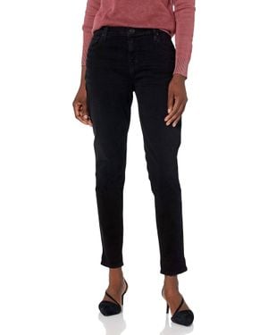 Hudson Jeans Lana Boyfriend Ankle Jean With Rolled Hem - Black