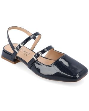 Journee Collection Apos;S Gretchenn Medium And Wide Width Flats - Blue