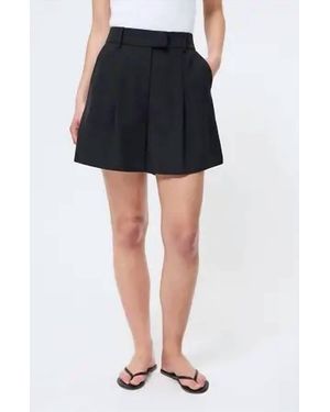French Connection Harry Suiting Wide Leg Short - Black