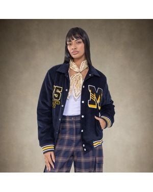 Members Only Corduroy Varsity Jacket - Blue