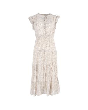 Ba&sh Alienore Printed Midi Dress - Natural