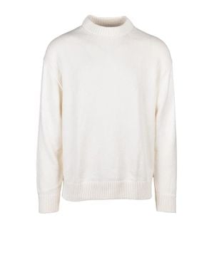 Calvin Klein Crewneck Cotton-Wool Sweater - White