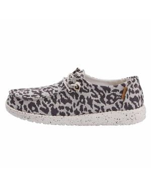 HEYDUDE Wendy Cheetah Sneakers - Gray