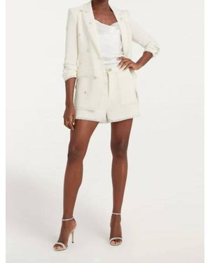 Cinq À Sept Pearl Ditsy Flower Crepe Allen Short - Natural