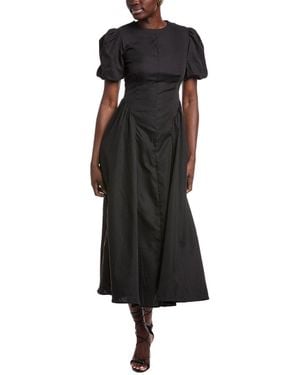 JLuxe Puff Sleeve Maxi Dress - Black