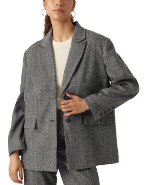 Vero Moda Lizzie Oversized Blazer - Gray