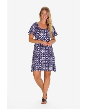 Duffield Lane The Natalia Dress - Blue