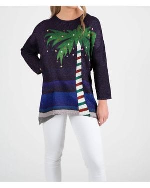 Berek Holiday Palms Long Sleeve Tunic - Blue