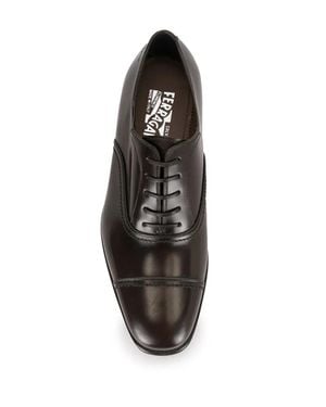 Ferragamo Lace-Up Derby Shoes - Black