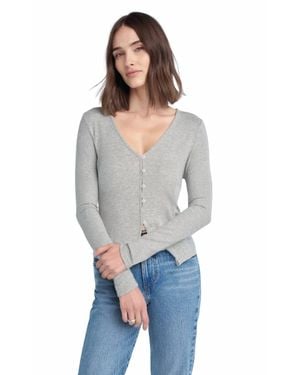FAVORITE DAUGHTER Good Luck Long Sleeve Top - Gray