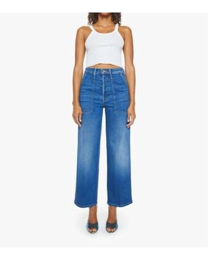 Mother Stitch Up Maven Hover High Rise Jean - Blue