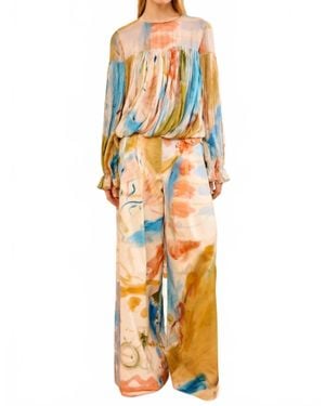 Ulla Johnson Pearl Silk Blouse - Metallic