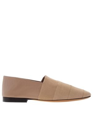 Ferragamo Ferragamo Mixed-Media Ribbed Loafers - Brown