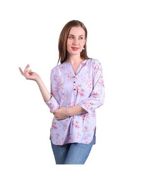 TRUEDAMES Top Printed Tops For With Modal Material: Stylish & Trendy Picks - Purple
