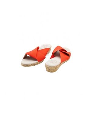 Charleston Shoe Co. Kay Slide Sandals - Red