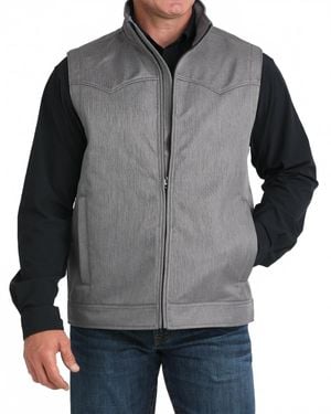 Cinch Concealed Carry Western Bonded Vest - Gray