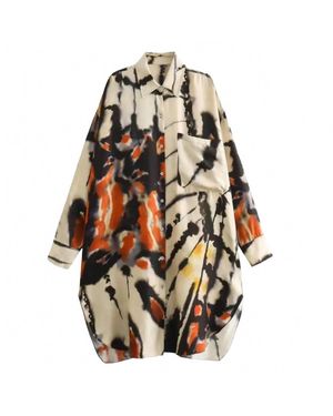 EAM Something Casual Shirt Dress - Multicolor