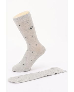 TRUEDAMES Cotton Stretch Socks - White