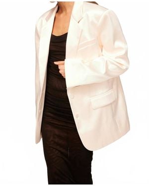 MISA Los Angles Joanne Oversized Blazer - Natural