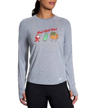 Brooks Long Sleeve Tee - Gray