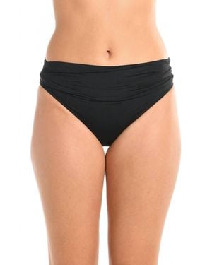 La Blanca Standard Island Goddess Shirred Band Hipster Bottom - Black