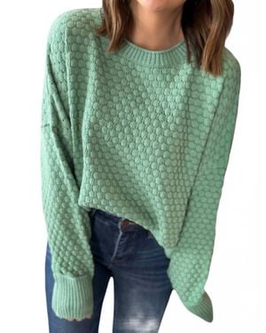 Wishlist Textured Knit Sweater - Green