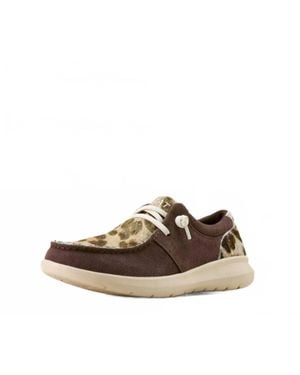 Ariat Hilo Leopard Hair-On Casual Shoe - Brown