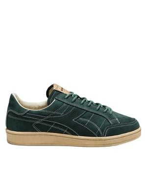 Diadora Textured Dark Low-Top Sneakers - Green