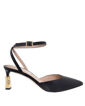 Bally Tatjana 65 Pointed-Toe Leather Pumps - Blue
