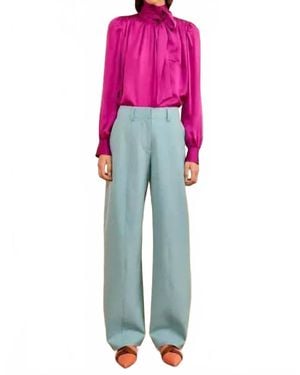Ulla Johnson Ames Barrell Leg Trouser - Pink